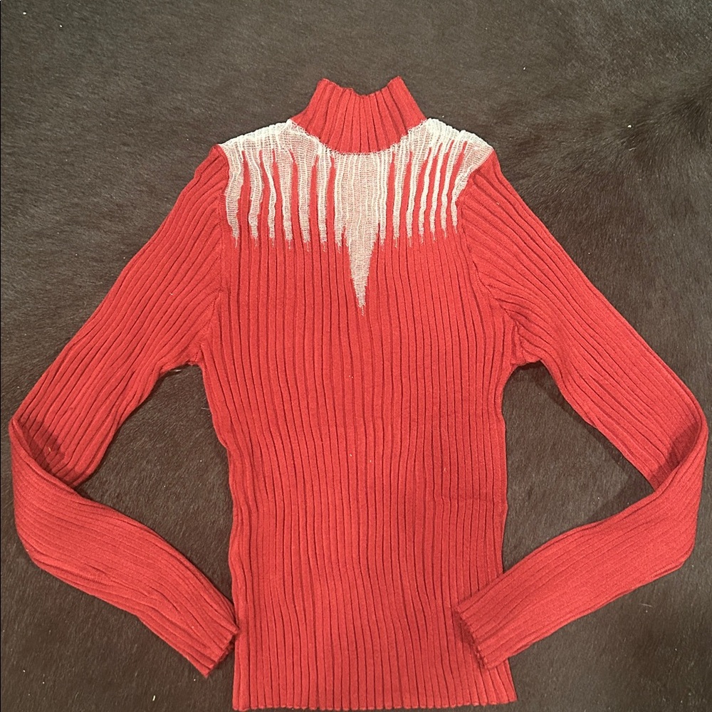 SHEIN Red Knit Sweater